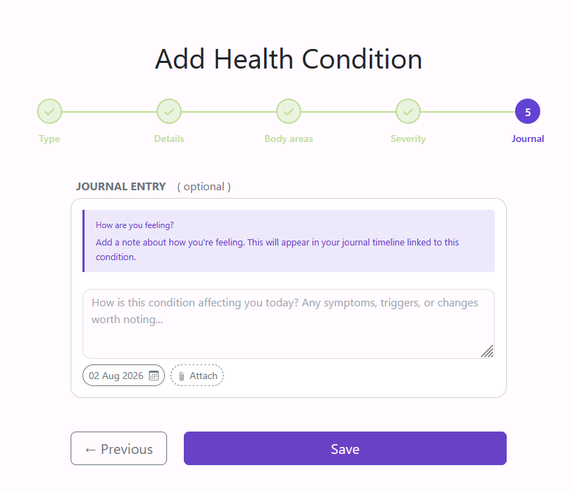 Condition journal step from PowerPoint